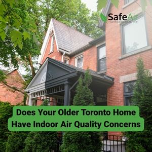 older red brick home in Toronto for indoor air quality testing